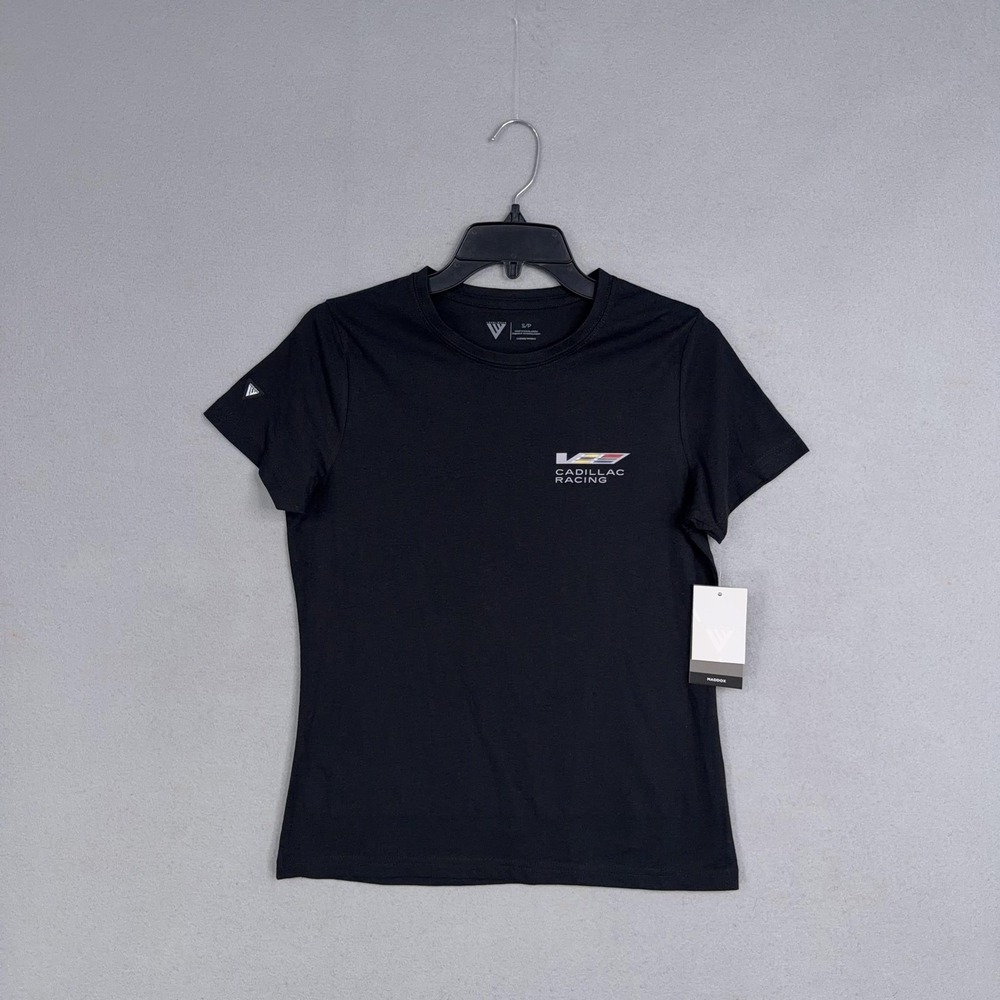 Levelwear Shirt Womens Small Black Cadillac Racing Maddox Crew Neck Tee Top